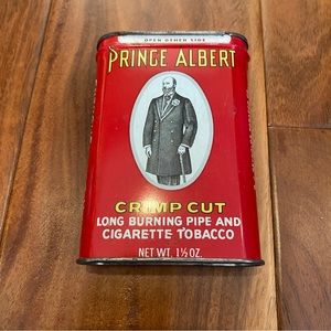 Prince Albert Crimp Cut empty vintage tin